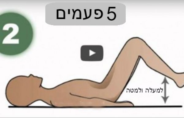 עשו את התרגיל הזה דקה אחת בלבד בכל יום, וכאבי הגב יעלמו כמו קסם!