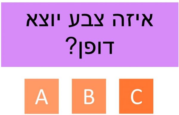 תגידו לנו מה אתם רואים ונגיד לכם מה זה אומר על האישיות שלכם