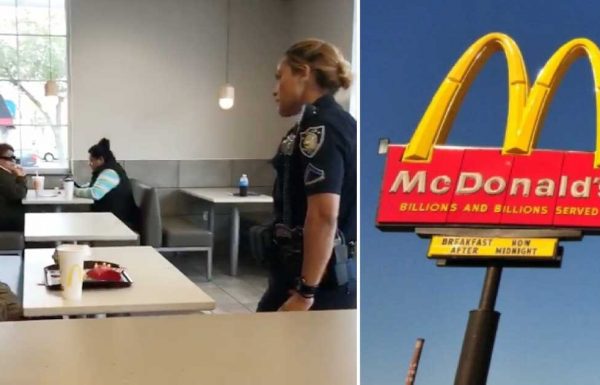 אדם קנה אוכל לאיש הומלס במקדונלדס – אז הגיעה שוטרת וזרקה את שניהם החוצה