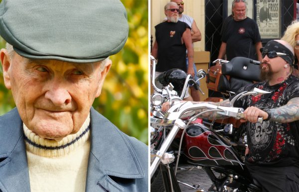 אדם בן 91 הוטרד על ידי 3 אופנוענים, אז שלף את הארנק והשיג את הנקמה האולטימטיבית