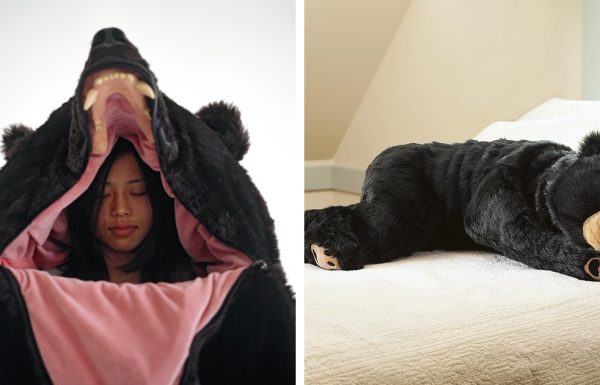 שק השינה הזה שנראה כמו דוב יבטיח שאף אחד לעולם לא יפריע לכם כשאתם ישנים